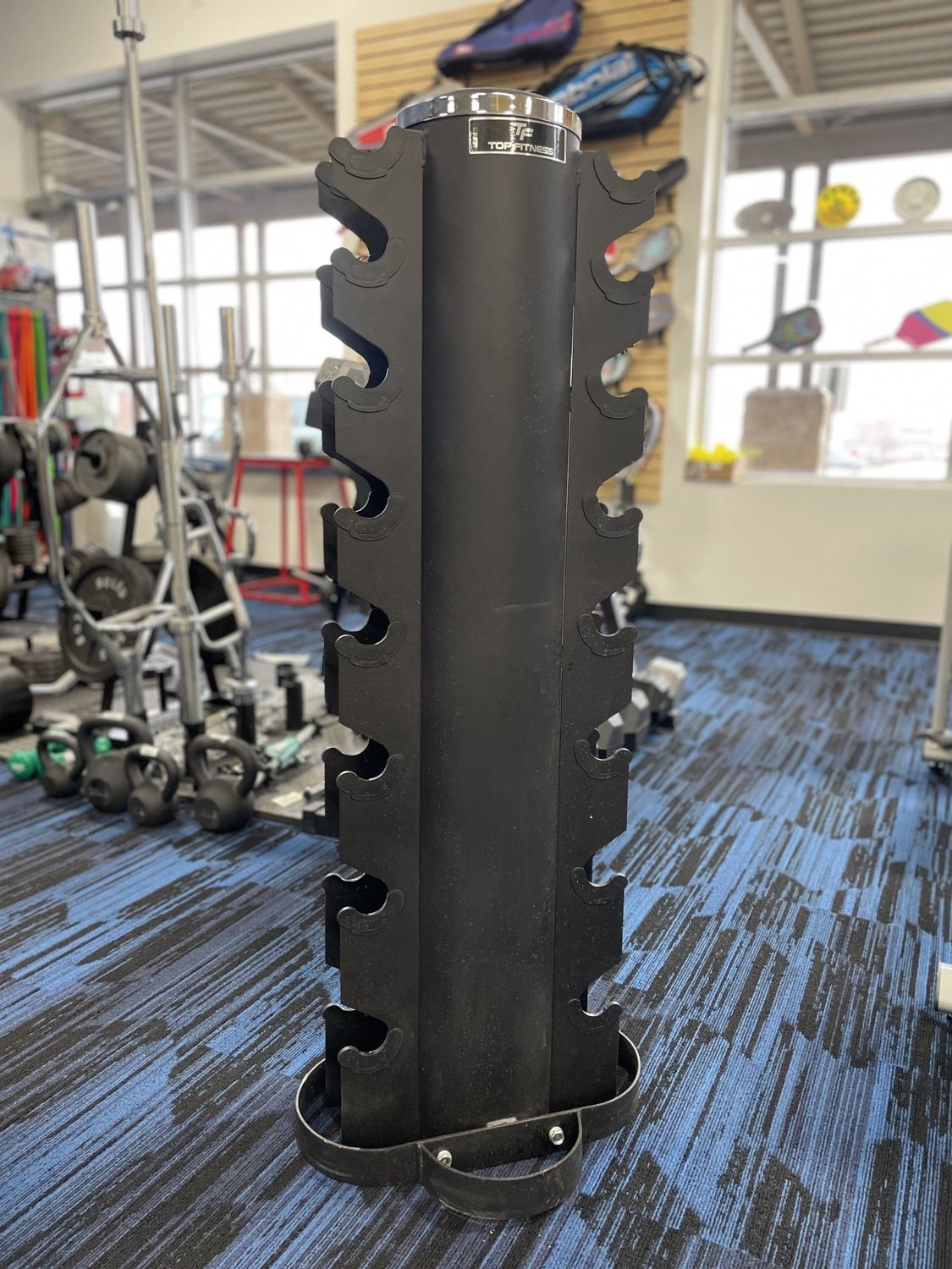 TOP FITNESS DUMBBELL TOWER HOLDS 8 PAIRS