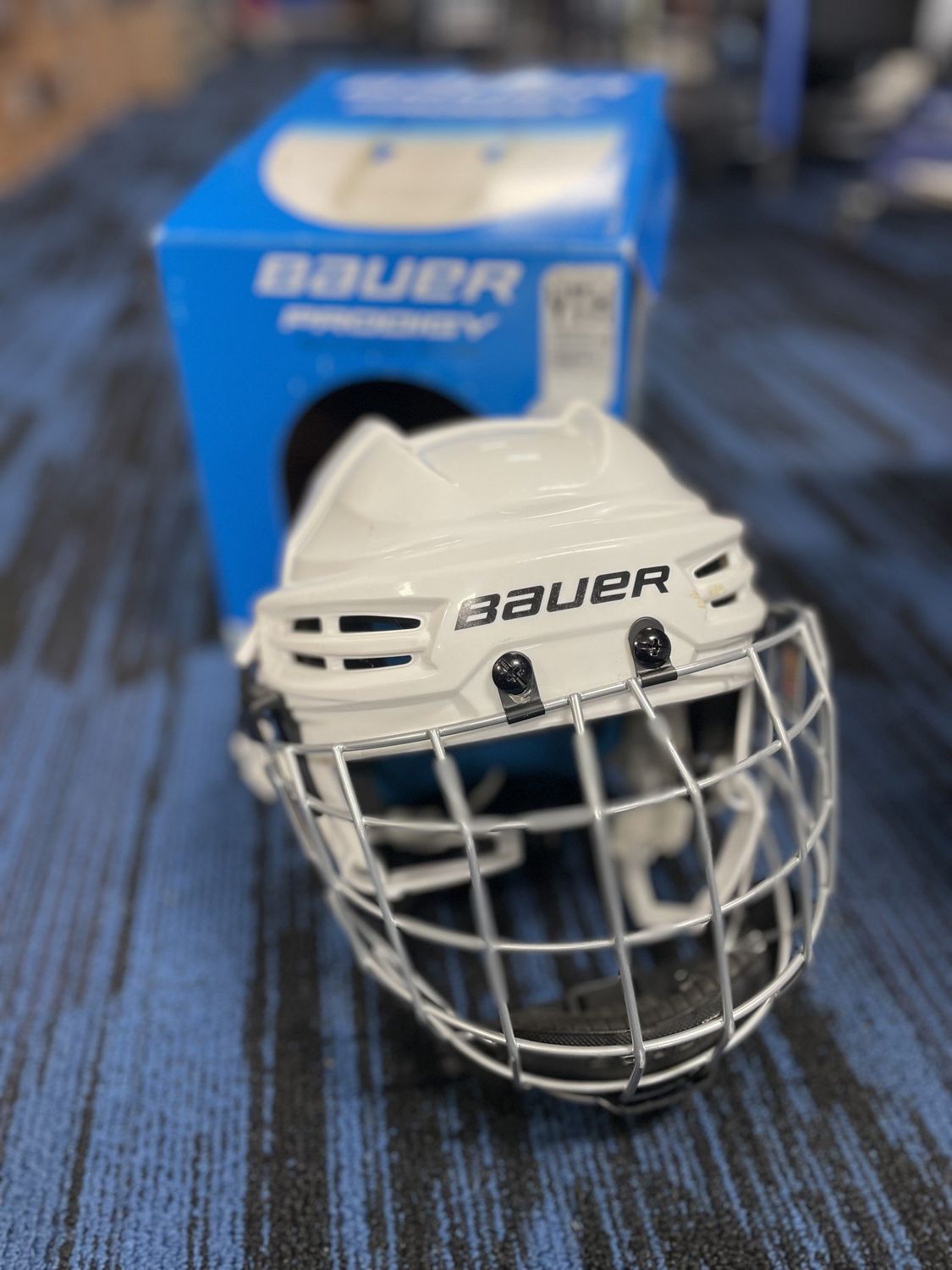 BAUER PRODIGY COMBO HELMET YOUTH WHT