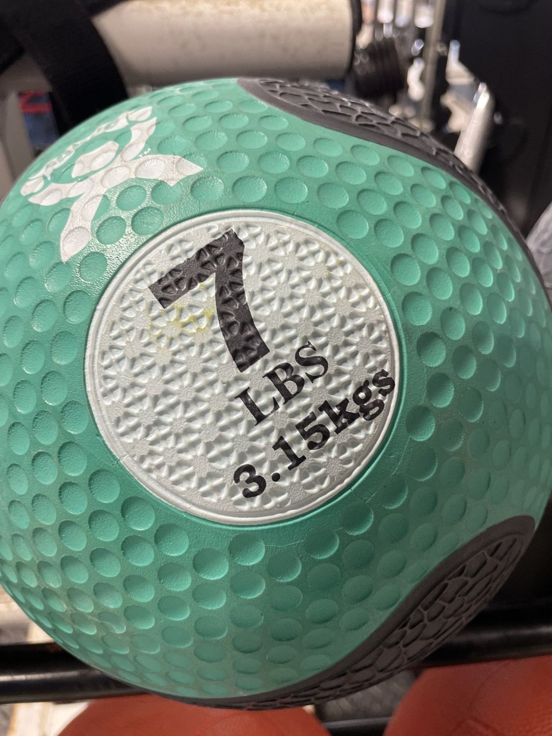 7LB CanDo Rubber Medicine Ball