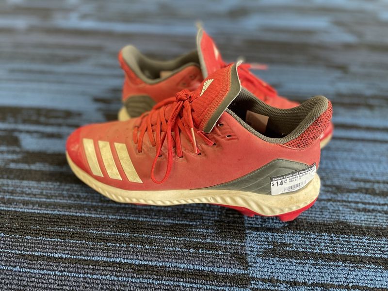 ADIDAS BASEBALL CLEAT RED SZ 11
