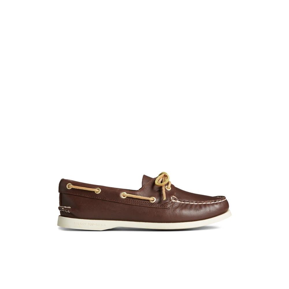 Ladies&#39; A/O Boat Shoe, Color: Brown, Size: 6M