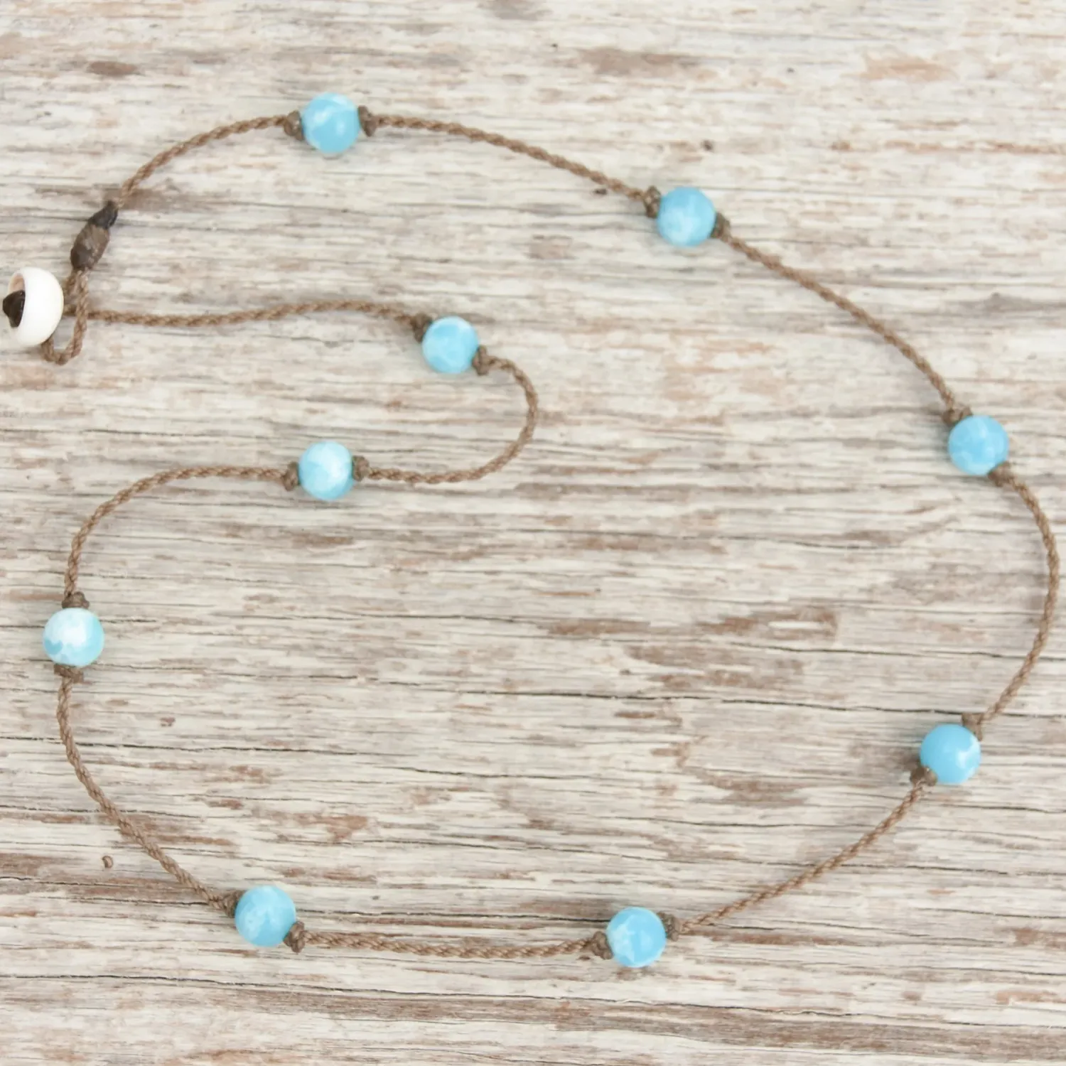 Princess Necklace, Color: Larimar Quartz, Size: Oval