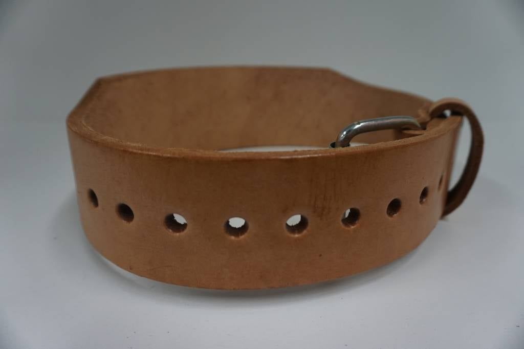 Single Prong Natural Leather