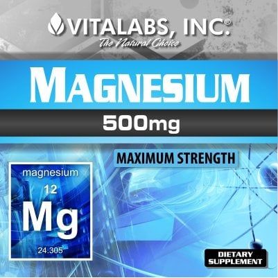 Magnesium 500MG Vitalabs 120 Capsules
