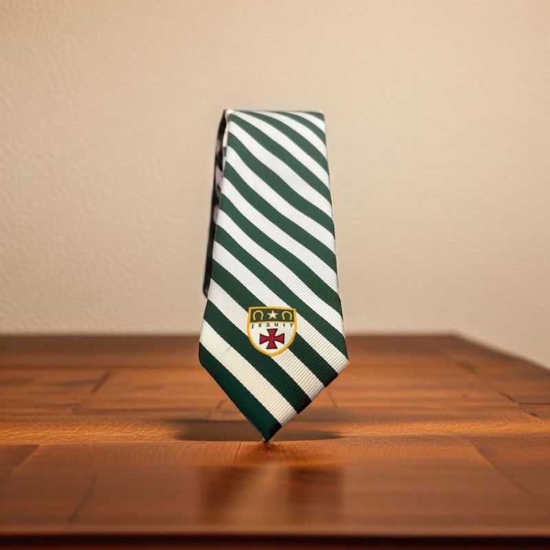 Tie Striped with Crest