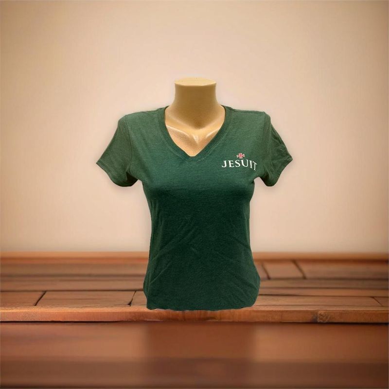 Ladies V-Neck Jesuit Blend