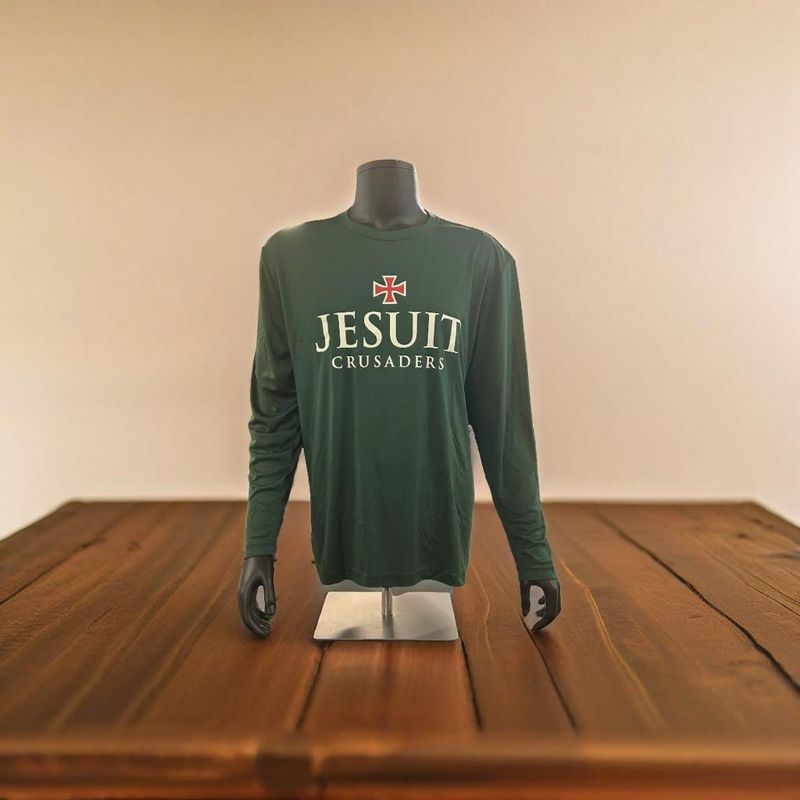 Green Long Sleeve SportTek Dri Fit Style Shirt