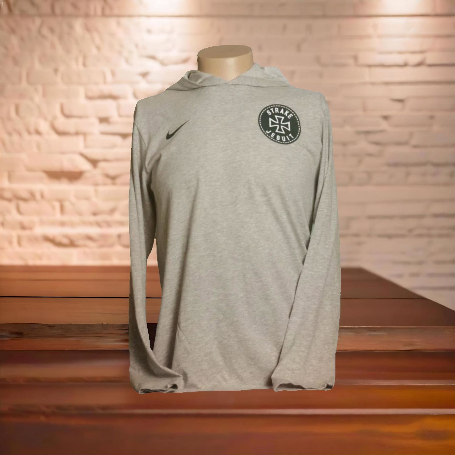 Nike DriFit Cotton Hoodie Lt. Gray, Size: Small