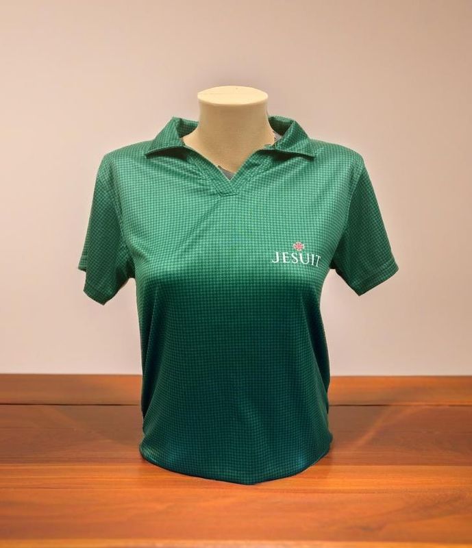 Women&#39;s Jesuit Polo Saturday Houndstooth