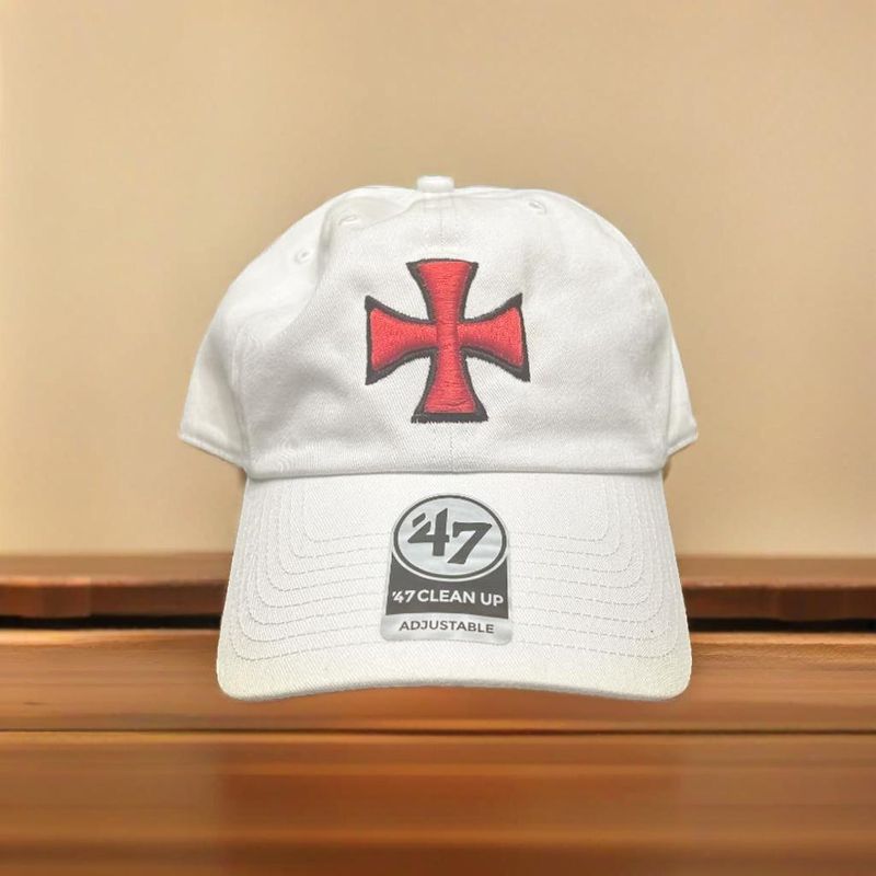 Crusader Cross Hat - White AMDG