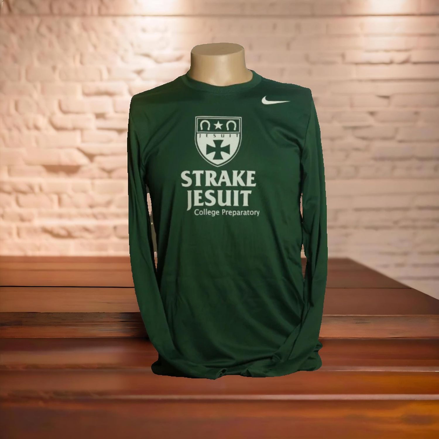 Nike Green Long Sleeve Dri Fit Shirt, Size: Small