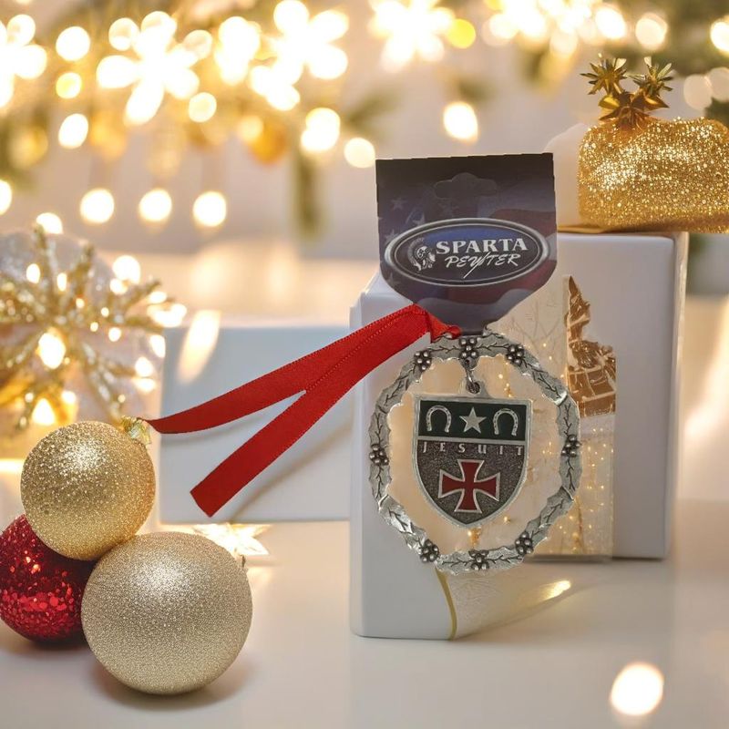 Pewter Ornament - Jesuit Shield