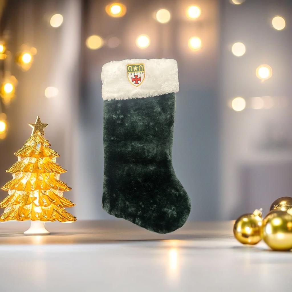 Blitzen Christmas Stocking w/Shield