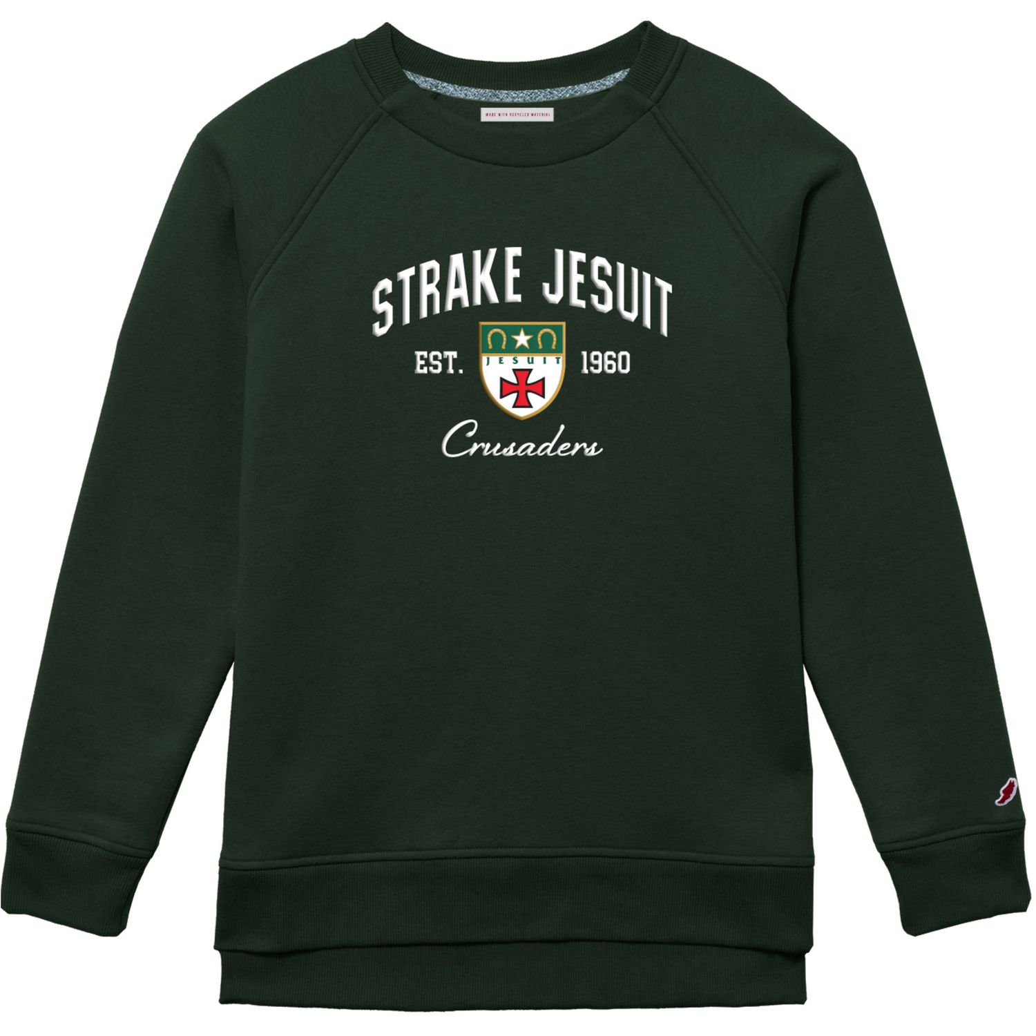 Ladies League Green Fleece Lined 1991 Sweatshirt