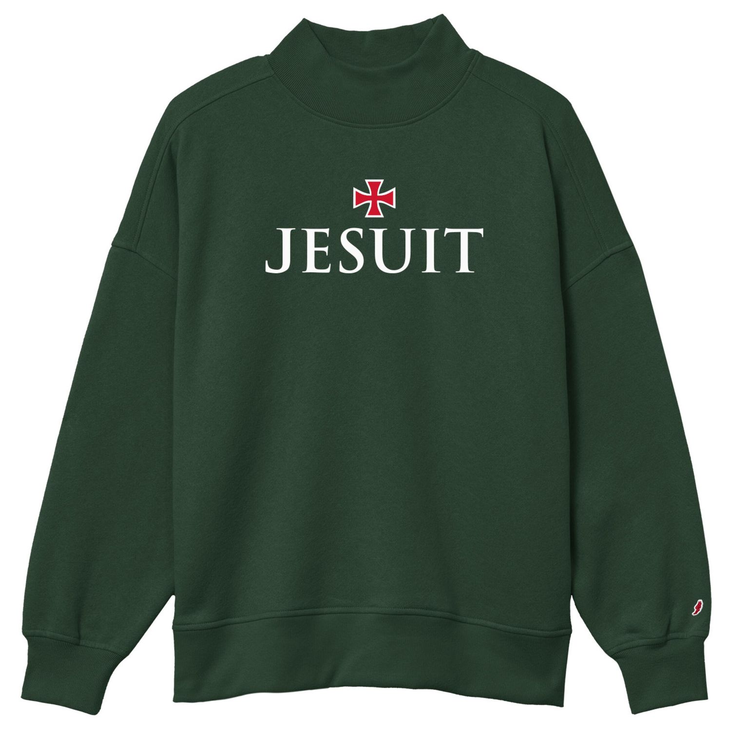 Ladies League Green Turtleneck Fleece Lined Jesuit