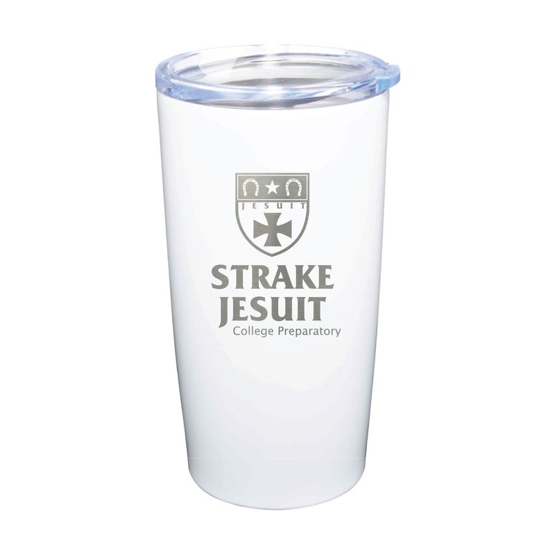 20 oz Stainless Steel Tumbler - White