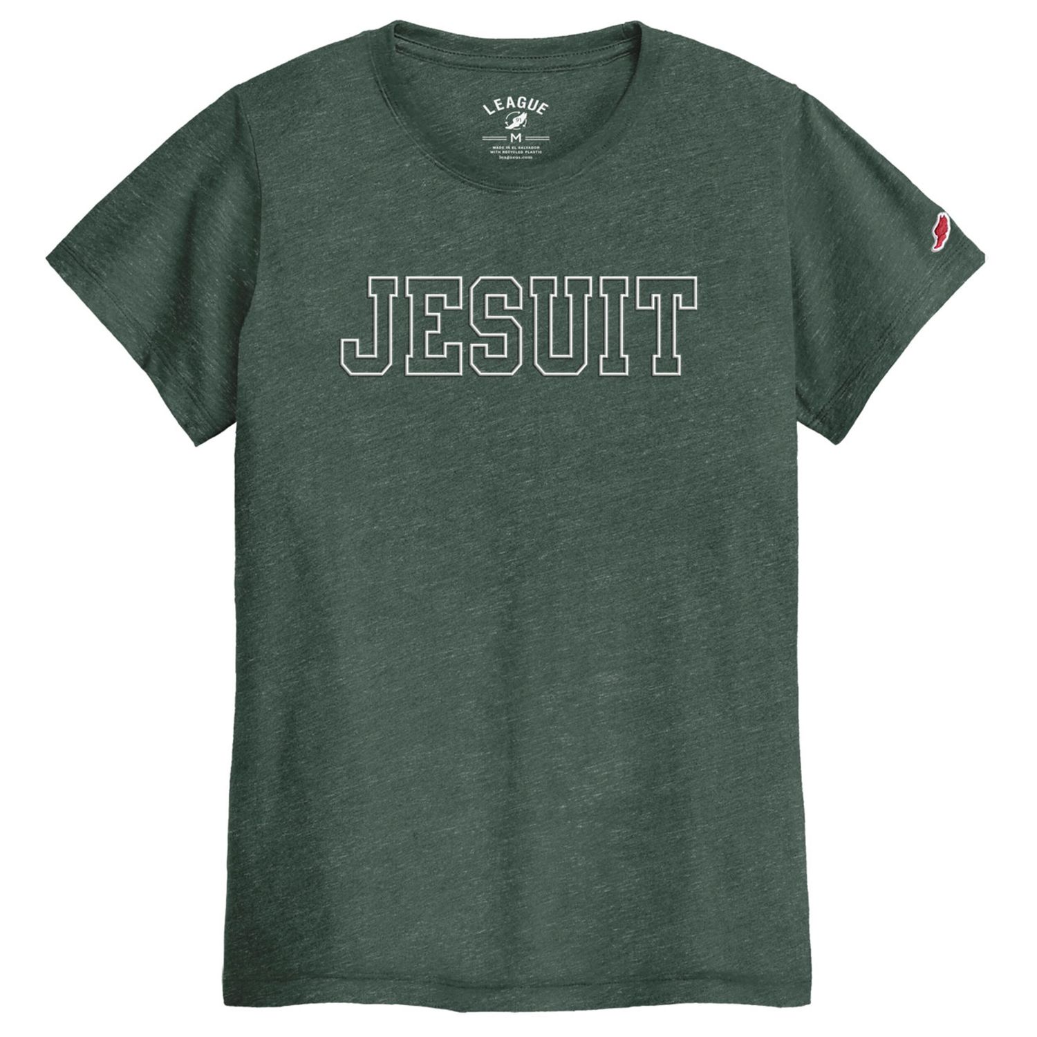 Ladies Jesuit Heather Vintage T Hunter Green 