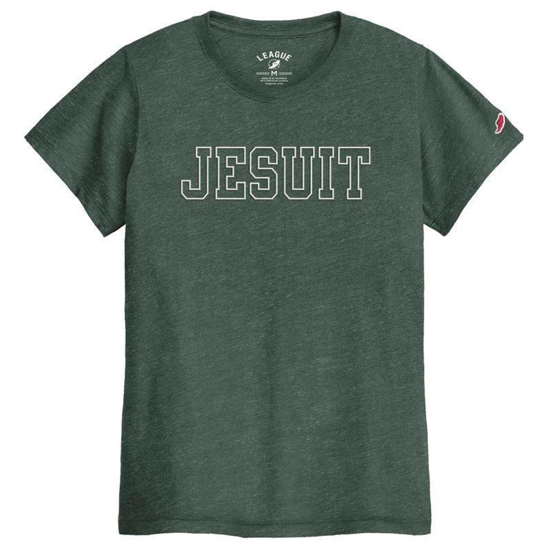 Ladies Jesuit Heather Vintage T Hunter Green 