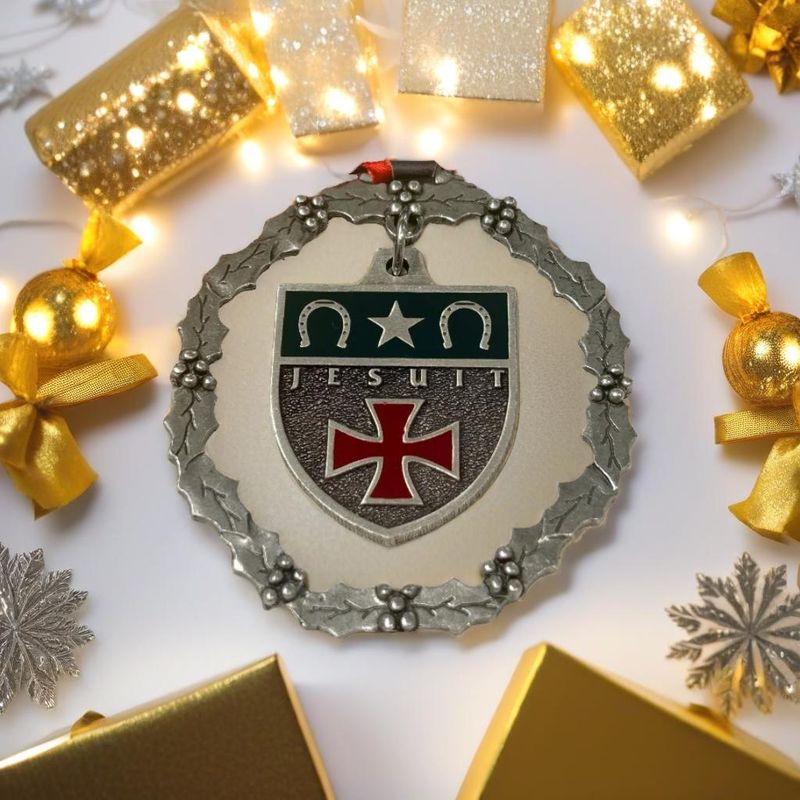 Pewter Ornament - Jesuit Shield