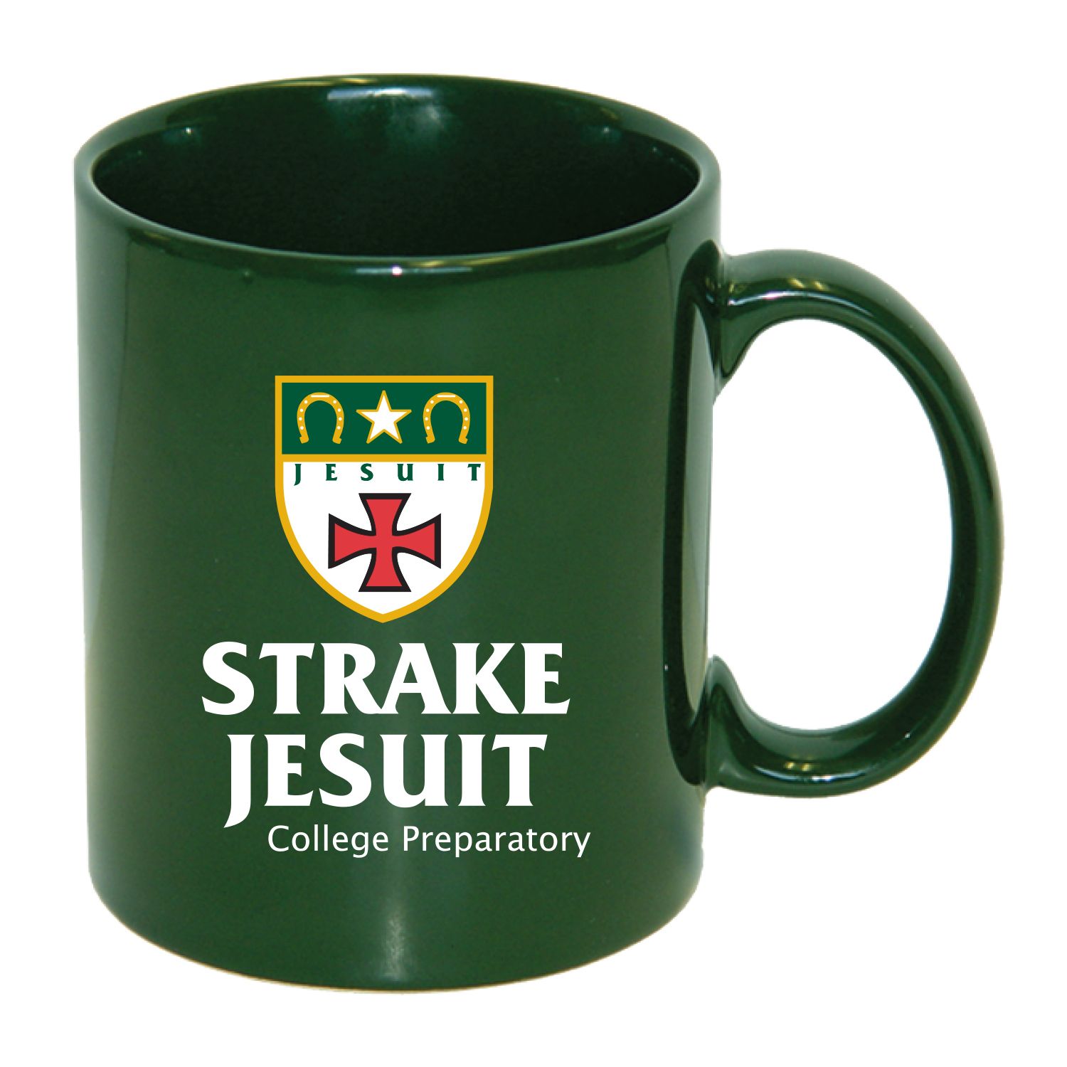 11 oz Green Full Logo Coffee Mug