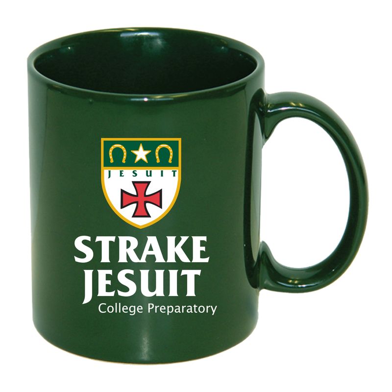 11 oz Green Full Logo Coffee Mug