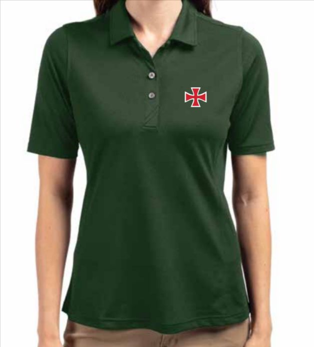 Ladies Cutter &amp; Buck Feather Pique Polo