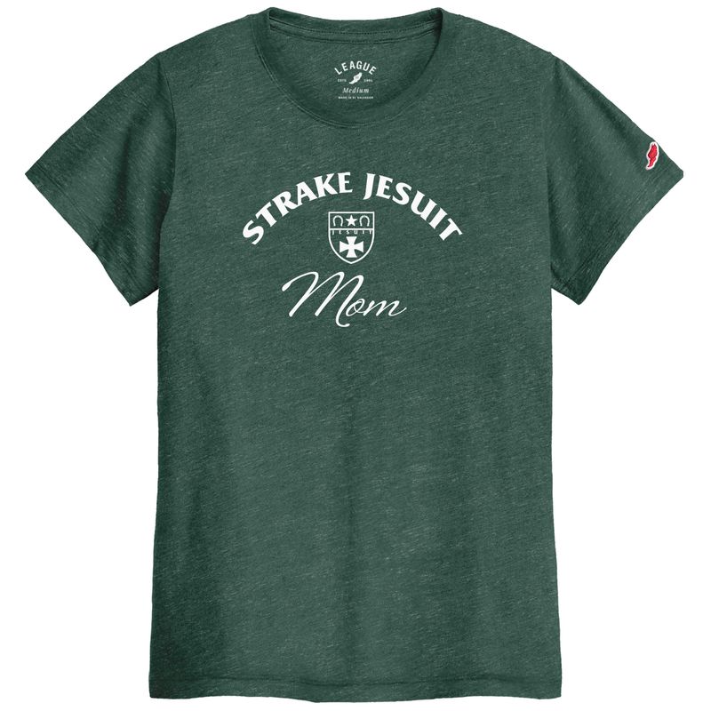Ladies Jesuit Heather Vintage Mom T Hunter Green 