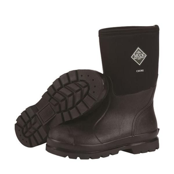 Muck Chore-mid CHMOOOA, Color: BLK, Size: 7