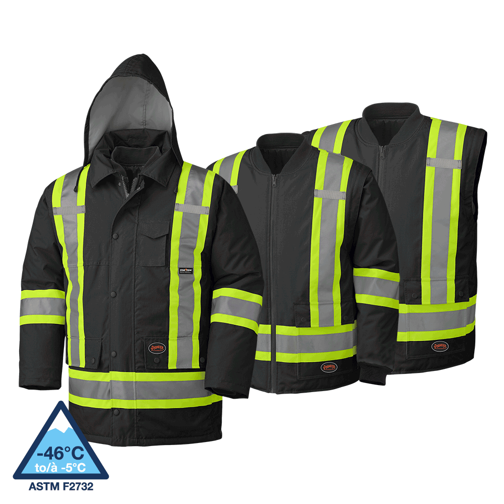 Waterproof 6 in 1 Hi-Vis Parka 