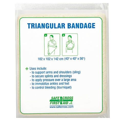 Triangular Bandage, 101.6 x 101.6 x 142.2 cm, (40&quot; x 40&quot; x 56&quot;) Non-Compressed