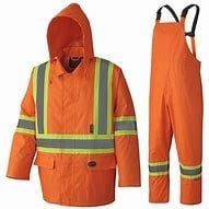 Lightweight Poly/PVC Safety Rain Suit
