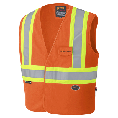 FR SAFETY VEST - 100% COTTON - ORANGE