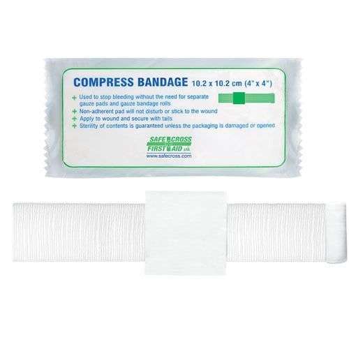 Compress Bandage, 10.2 x 10.2 cm