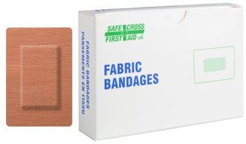 Fabric Bandages, Large Patch, 5.1cm x 7.6cm - Heavyweight