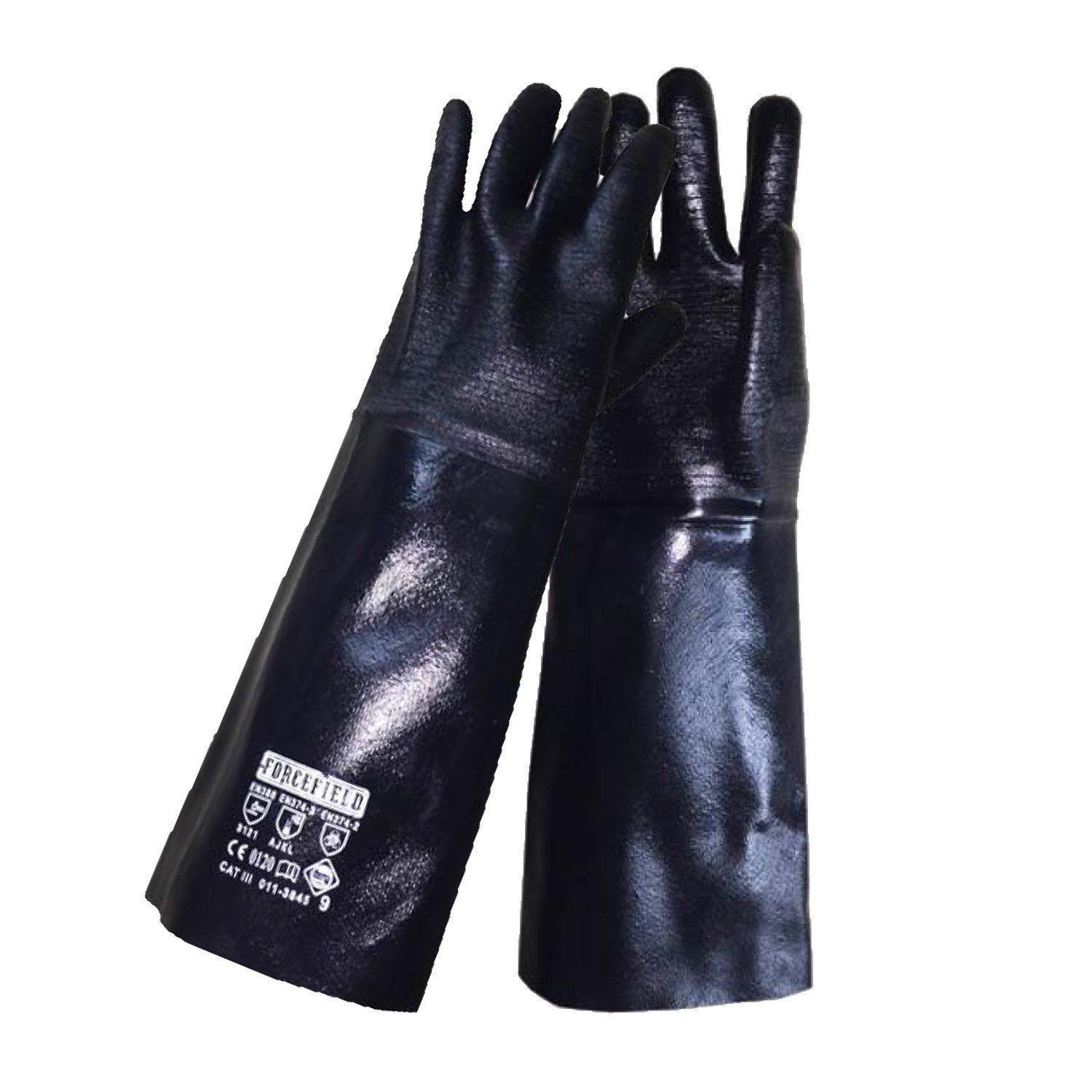 18&#39;&#39; Neoprene Gauntlet, Chemical Resistant gloves size medium