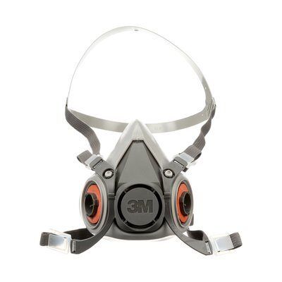 3M 6000 Series Half Face Mask Respirator, Size: Small