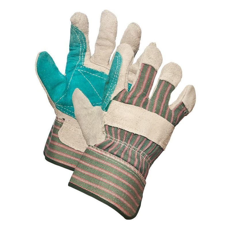 Split Leather Double Palm Work Gloves