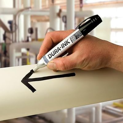 Dura-Ink 25 Permanent Ink Marker with Chisel Tip, King Size, Black