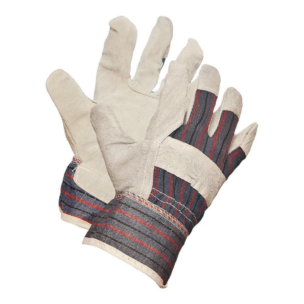 Split Patch Palm Striped Backstarched Cuff Riggers
