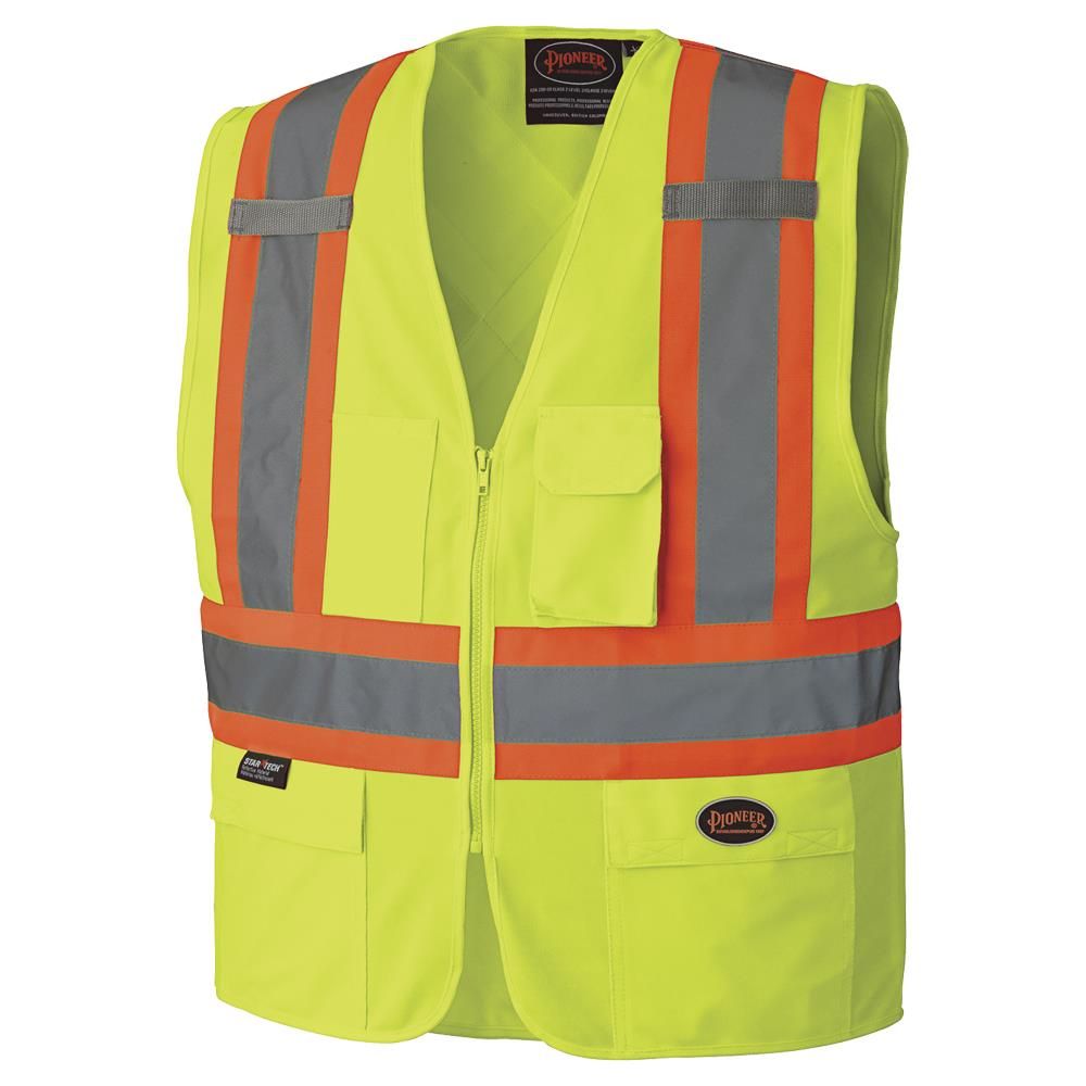 Hi-Vis Poly Tricot Safety Vest - Hi-Vis Yellow/Green