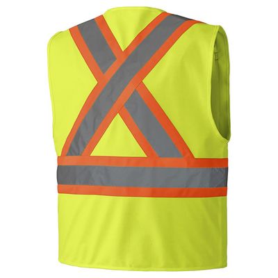 Hi-Vis Poly Tricot Safety Vest - Hi-Vis Yellow/Green