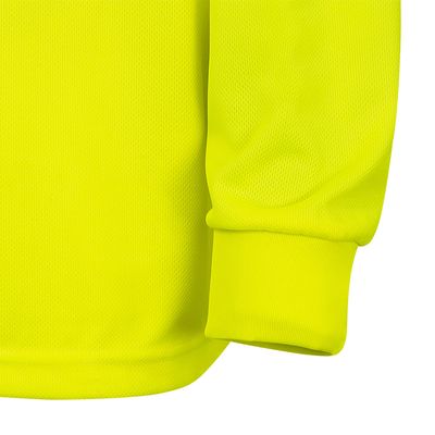 Hi-Vis CoolPass® Long-Sleeved Safety Shirt - Chest Pocket - Hi-Vis Yellow/Green