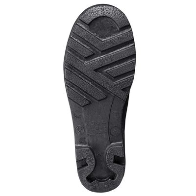 Black PVC Steel Toe/Plate Boot