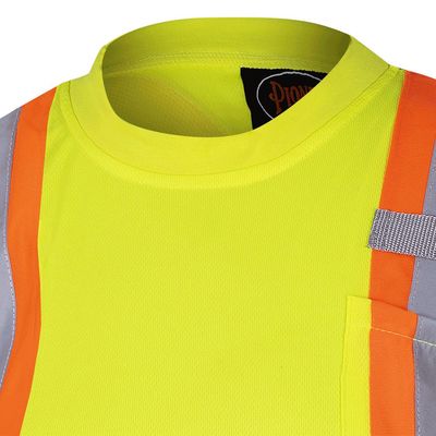 Hi-Viz Yellow Women's Birdseye Safety T-Shirt