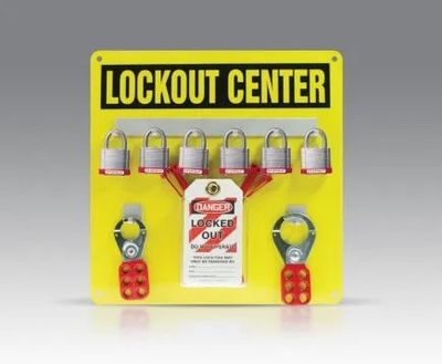 Aluminum Hanger Board: 6-Padlock Board