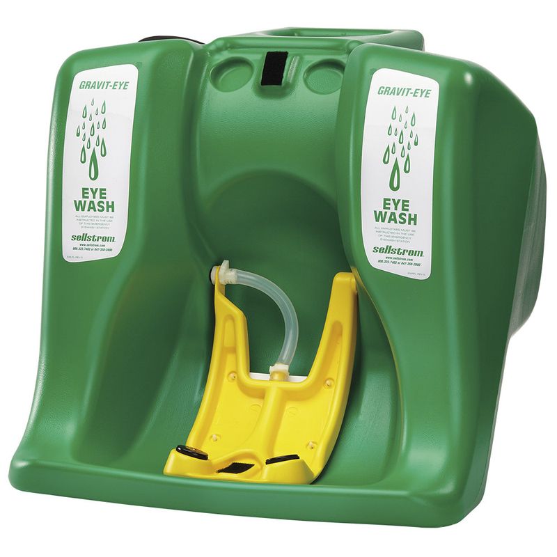 Gravit-Eye Portable Eyewash Station - Gravity Feed - 16 gal. Capacity - Dual Spray Heads