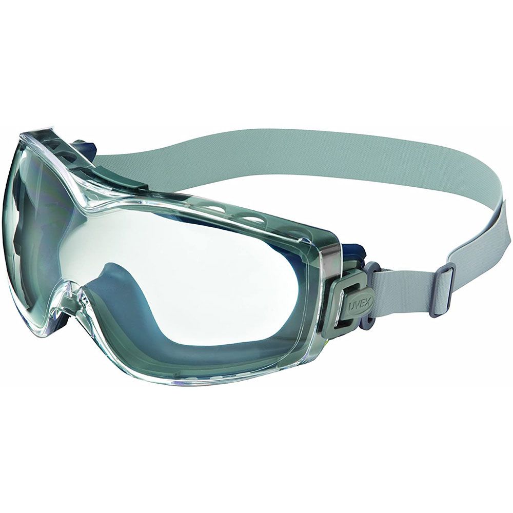 Uvex Stealth OTG Safety Goggles with Clear HydroShield Anti-Fog Lens &amp; Neoprene Headband (S3970HS)