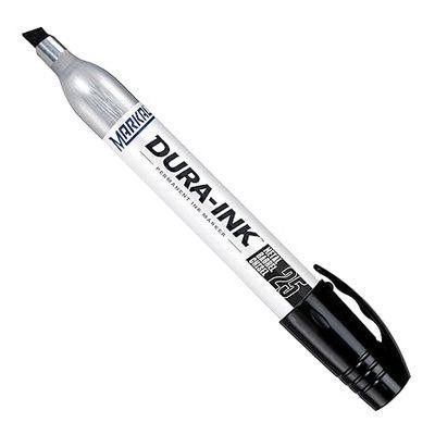 Dura-Ink 25 Permanent Ink Marker with Chisel Tip, King Size, Black