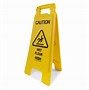 &quot;Caution Wet Floor&quot; Sign, 2 Sided, 26&quot;, Yellow