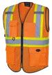 Hi-Vis Mesh Poly Safety Vest - Zipper Closure